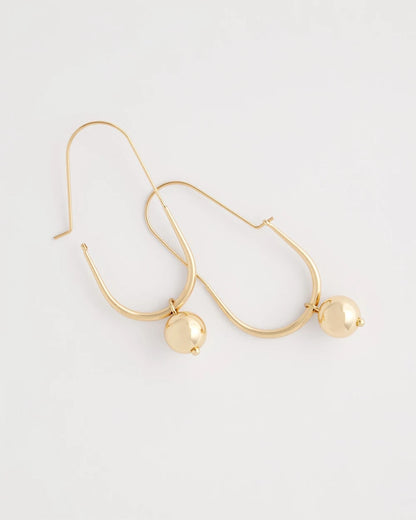 Chico's | Gold Bead Threader Earrings/ Gold
