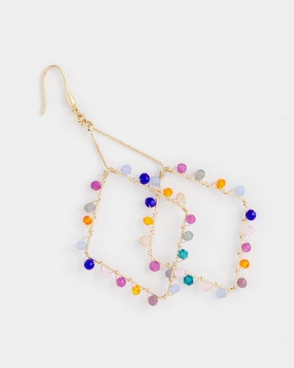 Chico's | Diamond Shaped Linear Earrings/ Multi