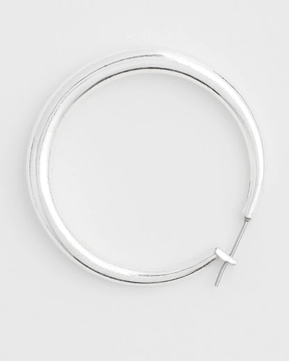 Chico's | Cassie Silver-Tone Hoop Earrings/ Silver